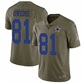 Nike Cowboys 81 Terrell Owens Olive Salute To Service Limited Jersey Dzhi,baseball caps,new era cap wholesale,wholesale hats